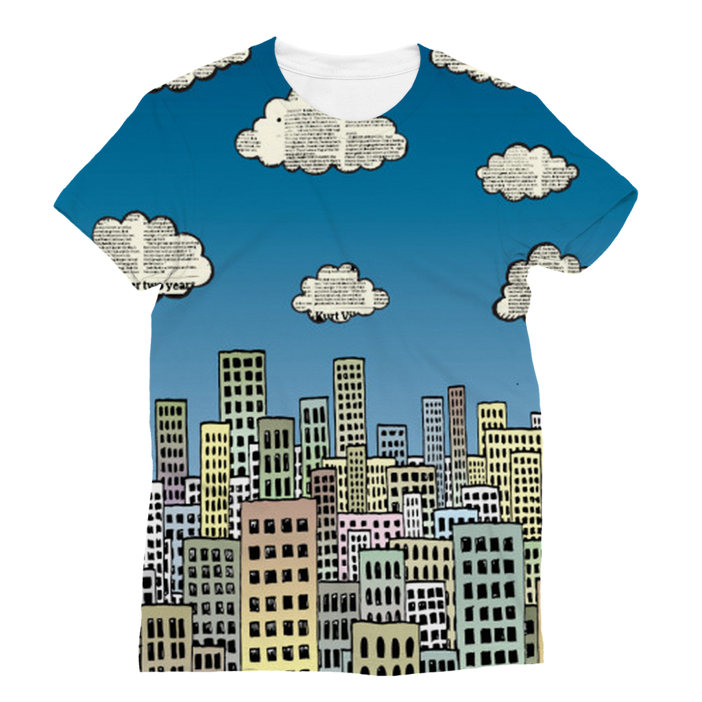 VIRGIN TEEZ Men T-Shirts XS The city of paper clouds Classic Sublimation Women's T-Shirt