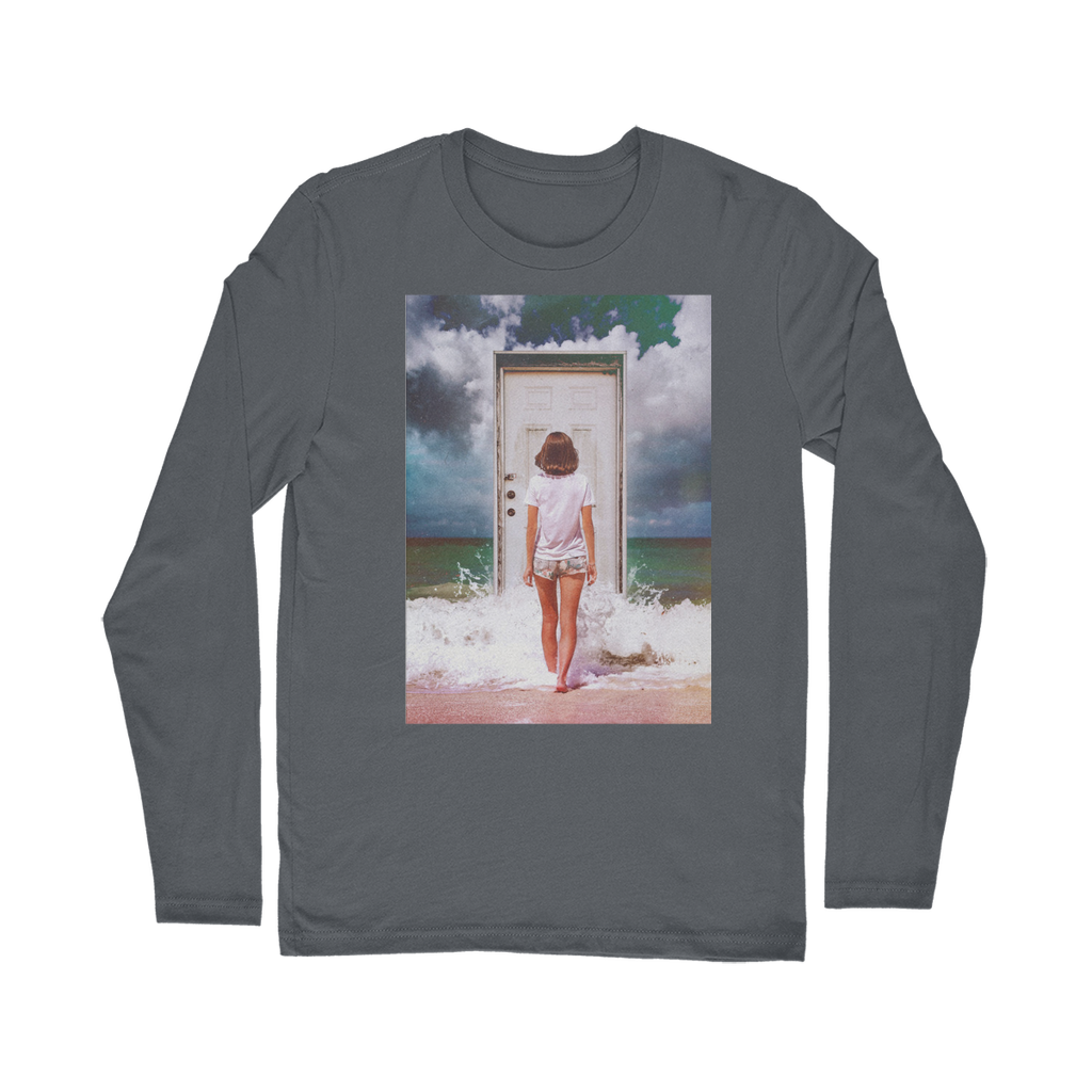 VIRGIN TEEZ Long sleeves T-shirt Dark Grey / Unisex / S The Door Classic Long Sleeve T-Shirt