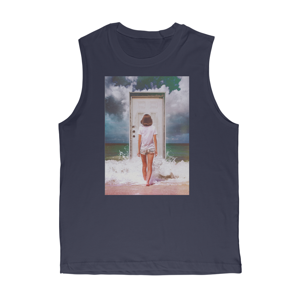 VIRGIN TEEZ Tank Top Navy / Unisex / S The Door Premium Adult Muscle Top