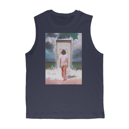 VIRGIN TEEZ Tank Top Navy / Unisex / S The Door Premium Adult Muscle Top