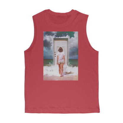 VIRGIN TEEZ Tank Top Red / Unisex / S The Door Premium Adult Muscle Top