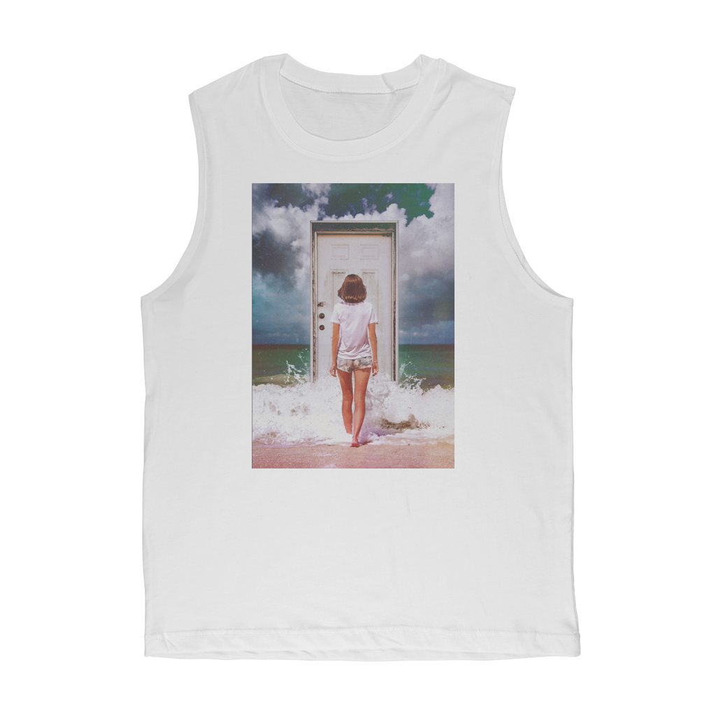 VIRGIN TEEZ Tank Top White / Unisex / S The Door Premium Adult Muscle Top