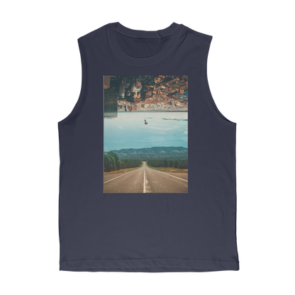 VIRGIN TEEZ Tank Top Navy / Unisex / S The Dropout Premium Adult Muscle Top