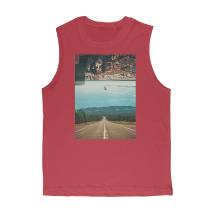 VIRGIN TEEZ Tank Top Red / Unisex / S The Dropout Premium Adult Muscle Top