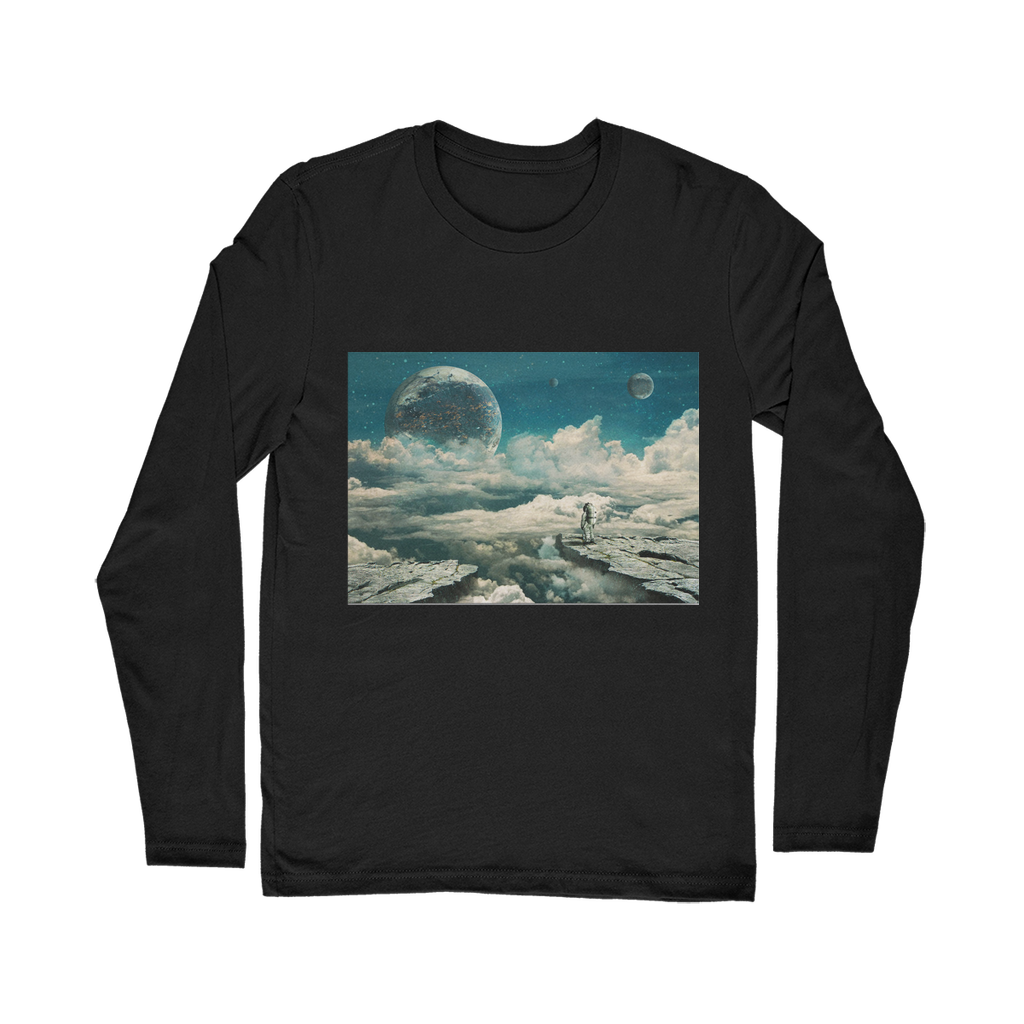 VIRGIN TEEZ Long sleeves T-shirt Black / Unisex / S The explorer Classic Long Sleeve T-Shirt