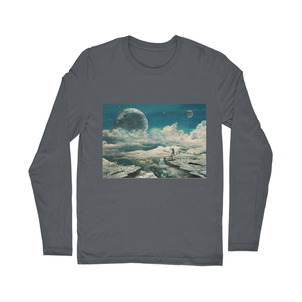 VIRGIN TEEZ Long sleeves T-shirt Dark Grey / Unisex / S The explorer Classic Long Sleeve T-Shirt