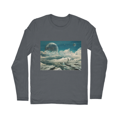 VIRGIN TEEZ Long sleeves T-shirt Dark Grey / Unisex / S The explorer Classic Long Sleeve T-Shirt