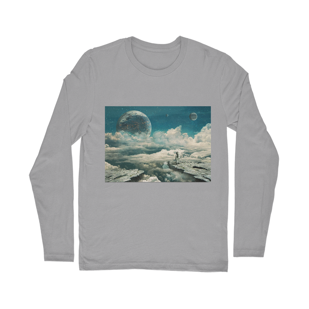 VIRGIN TEEZ Long sleeves T-shirt Light Grey / Unisex / S The explorer Classic Long Sleeve T-Shirt