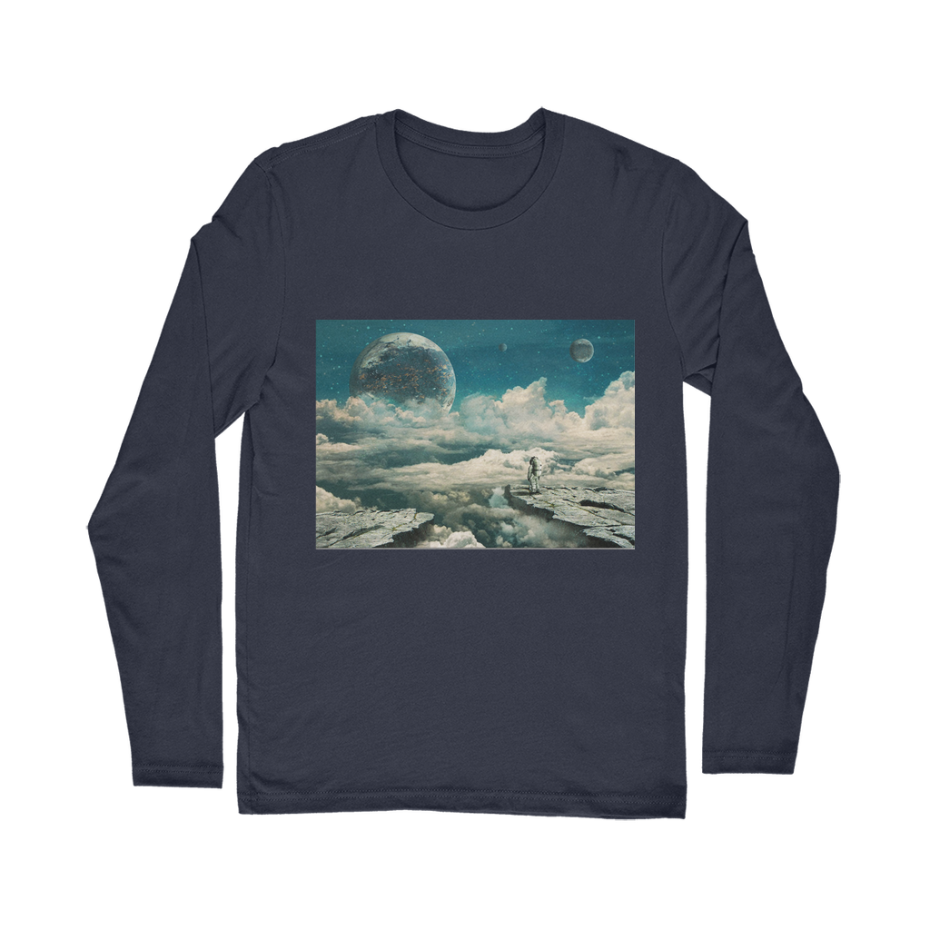 VIRGIN TEEZ Long sleeves T-shirt NAVY / Unisex / S The explorer Classic Long Sleeve T-Shirt