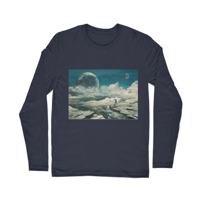 VIRGIN TEEZ Long sleeves T-shirt NAVY / Unisex / S The explorer Classic Long Sleeve T-Shirt