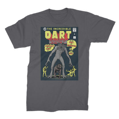 VIRGIN TEEZ Men T-Shirts Dark Grey / Male / S The Incredible Dart Premium Jersey Men's T-Shirt