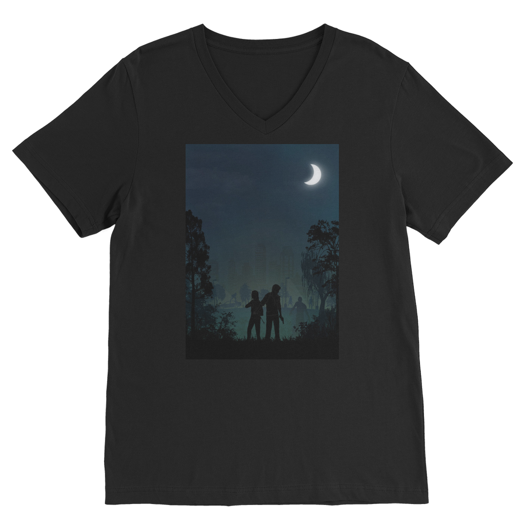 VIRGIN TEEZ Men T-Shirts Black / Unisex / S The Last of Us Classic V-Neck T-Shirt