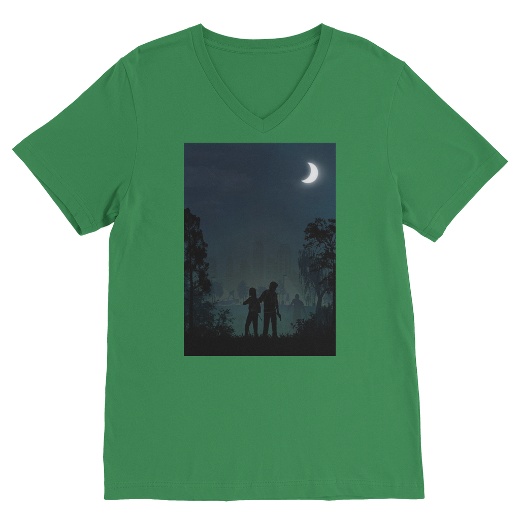 VIRGIN TEEZ Men T-Shirts Kelly Green / Unisex / S The Last of Us Classic V-Neck T-Shirt