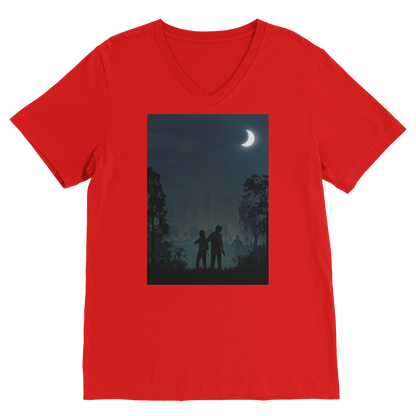 VIRGIN TEEZ Men T-Shirts Red / Unisex / S The Last of Us Classic V-Neck T-Shirt