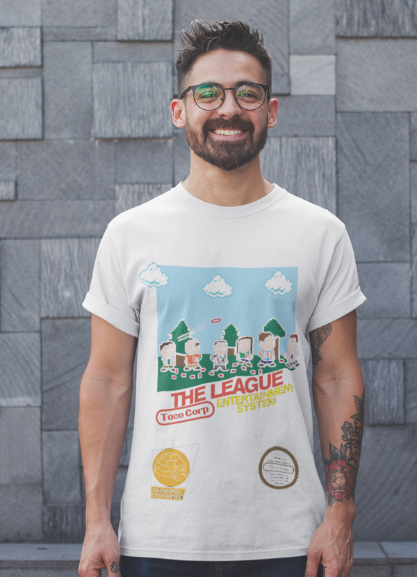 Virgin Teez T-SHIRT The-League--NES Game T-shirt