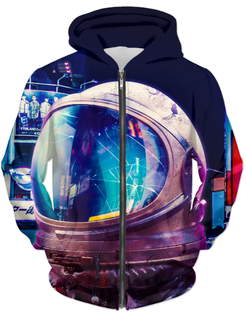 Virgin Teez Sublimation Hoodie The Other Night UNISEX ZIP HOODIE