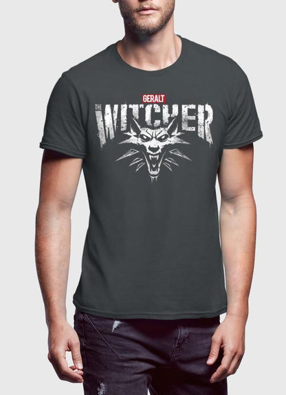 M Nidal Khan T-shirt SMALL / Charcoal The Witcher Half Sleeves T-shirt