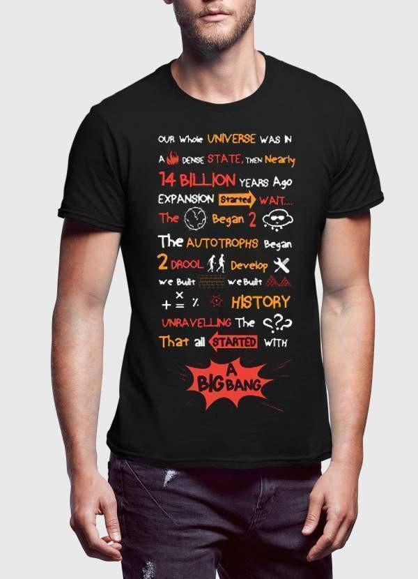 big bang theory T-SHIRT THEME SONG Printed Tshirt