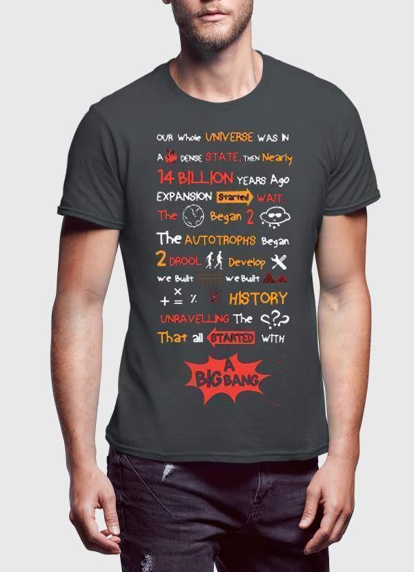 big bang theory T-SHIRT THEME SONG Printed Tshirt