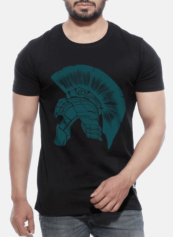 Tipu Sultan T-shirt SMALL / Black Thor Ragnarok - Hulk Helmet Half Sleeves T-shirt