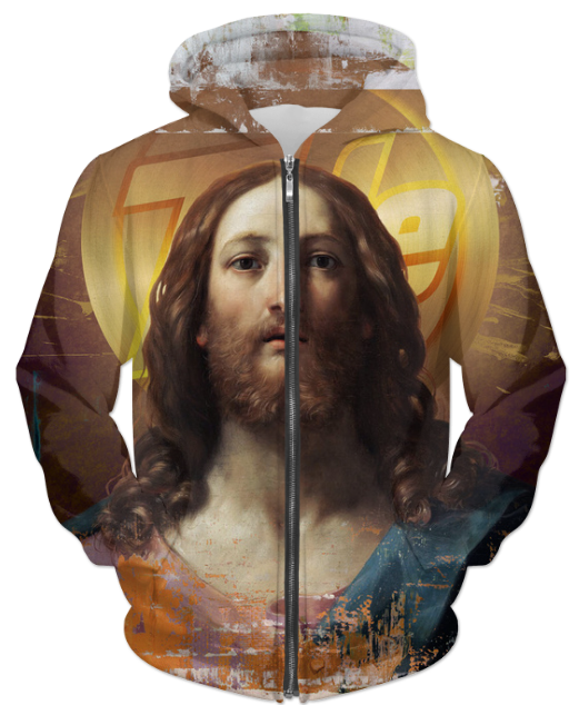 Virgin Teez Sublimation Hoodie Tide UNISEX ZIP HOODIE