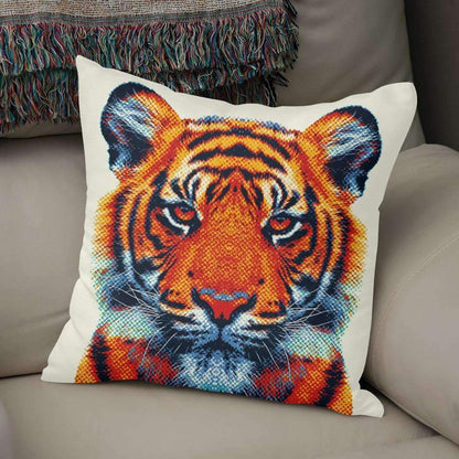 Saadana Shanmukam pillows Tiger - Colorful Animals Pillow