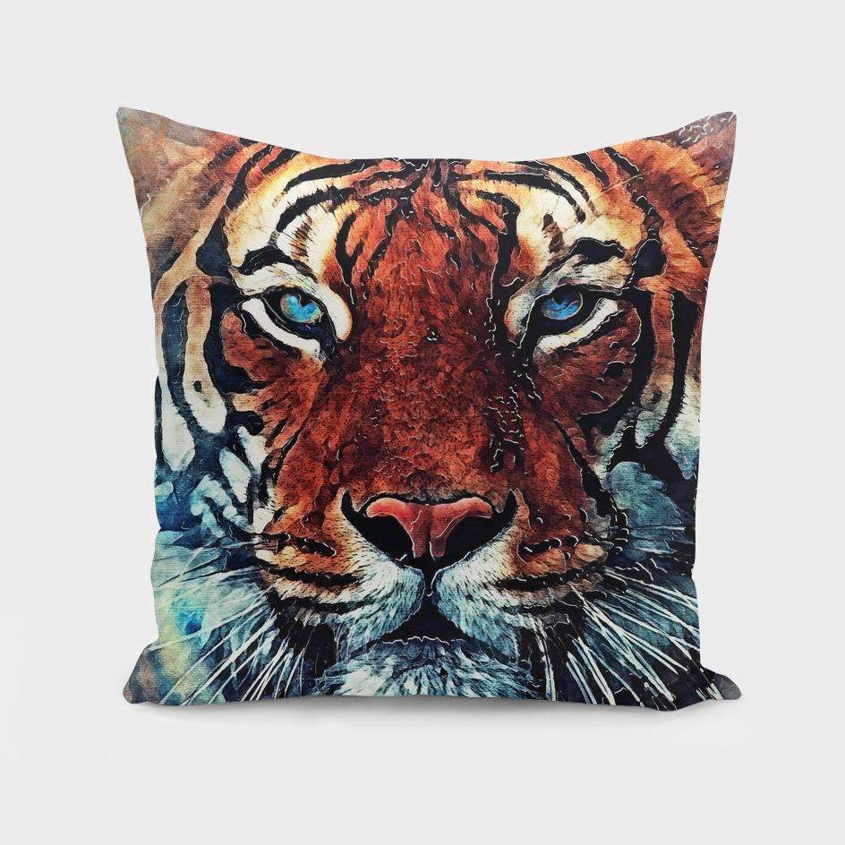 Saadana Shanmukam pillows Tiger Pillow