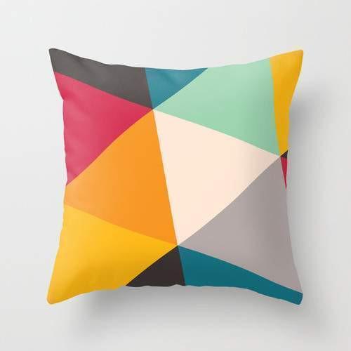 The Pillow pillows Tilting Triangles Pillow