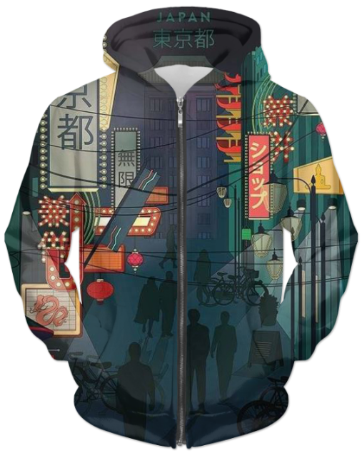 Virgin Teez Sublimation Hoodie 東京都 (Tokyo) ZIP HOODIE