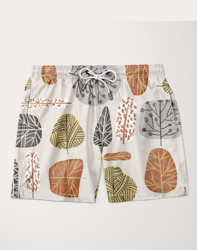 Ayaz Ahmed Shorts SMALL (28"-18") Tree Stamps Shorts