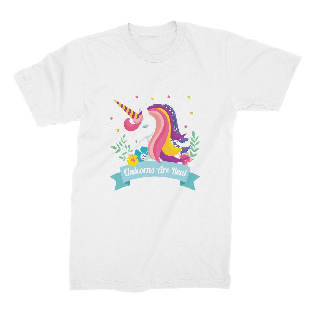 VIRGIN TEEZ Men T-Shirts White / Male / S Unicorns Are Real Premium Jersey Men's T-Shirt