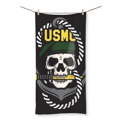 kite.ly Homeware 31.5"x63.0" USMC Skull 1 Beach Towel