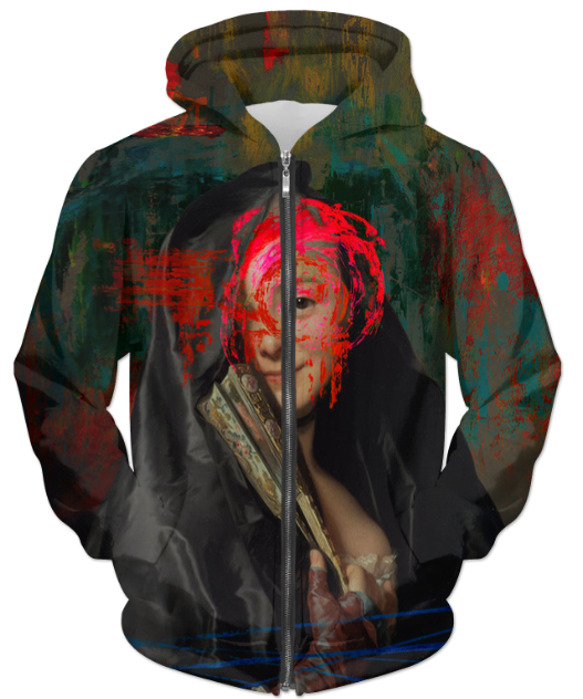 Virgin Teez Sublimation Hoodie Vandalism2 UNISEX ZIP HOODIE