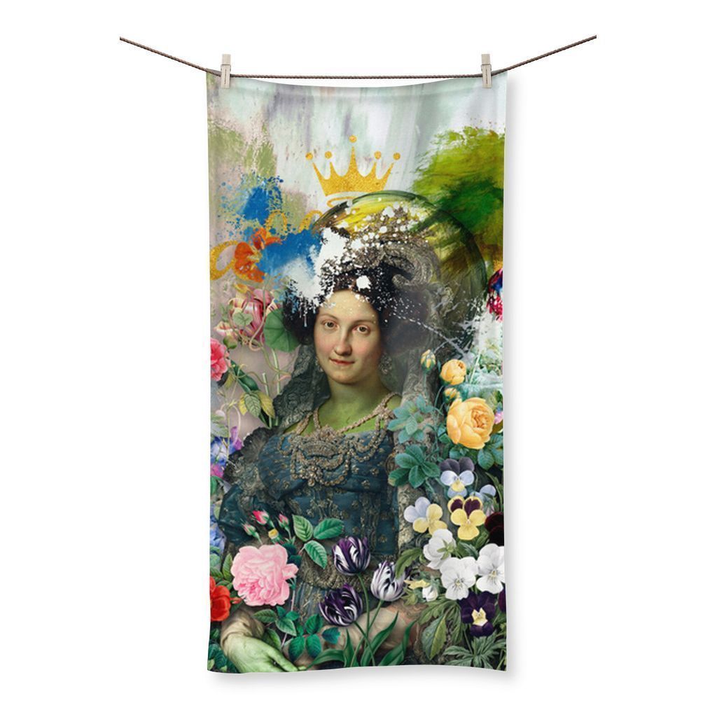 kite.ly Homeware 27.5"x55.0" Vandalized Monarchy Beach Towel