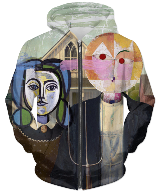 Virgin Teez Sublimation Hoodie Venus and Mars UNISEX ZIP HOODIE