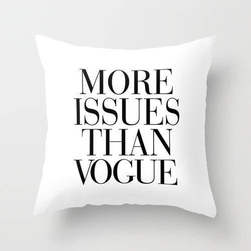 The Pillow pillows Vogue White Cushion/Pillow