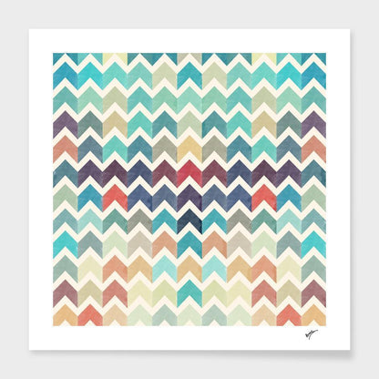 The Pillow pillows Watercolor Chevron Pattern II Cushion/Pillow