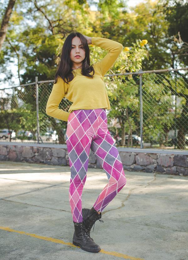 Virgin Teez Leggings Watercolor Geometric Patterns II Legging