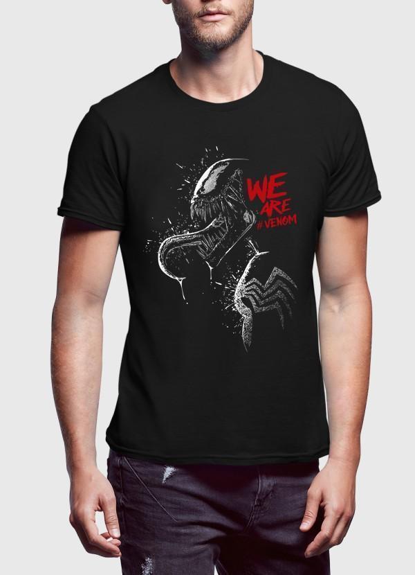 M Nidal Khan T-shirt SMALL / Black We are Venom Half Sleeves T-shirt