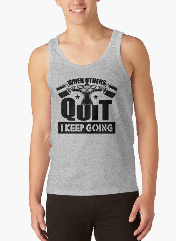 Ali Ahsan Tank Tops When Others Quit I Keep Going Gym Tank Top