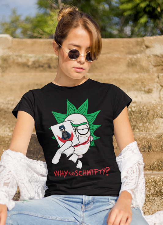 Virgin Teez Women T-Shirt Why So Schwifty Women T-shirt