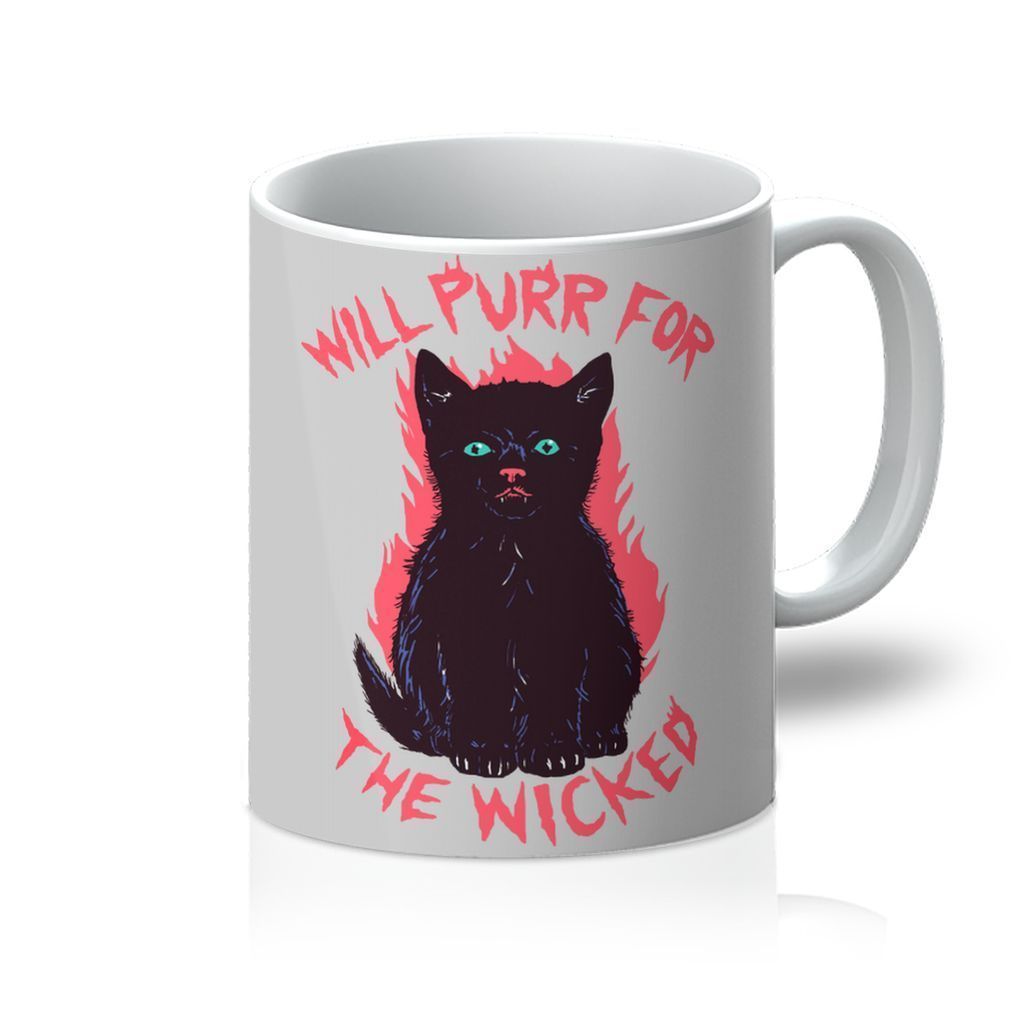 VIRGIN TEEZ Homeware 11oz Wicked Kitten Mug