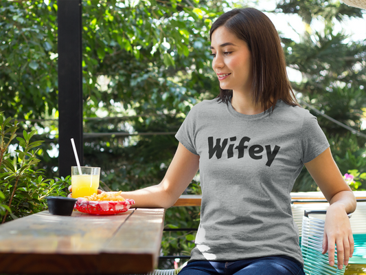 Virgin Teez Women T-Shirt Wifey Women T-shirt