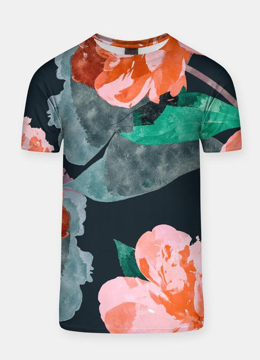 VIRGIN TEEZ Sublimation Men T-Shirt Wild Flower  Sublimation Adult T-Shirt