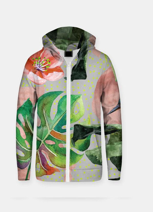 Virgin Teez Sublimation Hoodie Wild Forest Sublimation Zip Hoodie