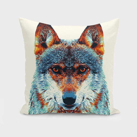 The Pillow pillows Wolf - Colorful Animals  Cushion/Pillow