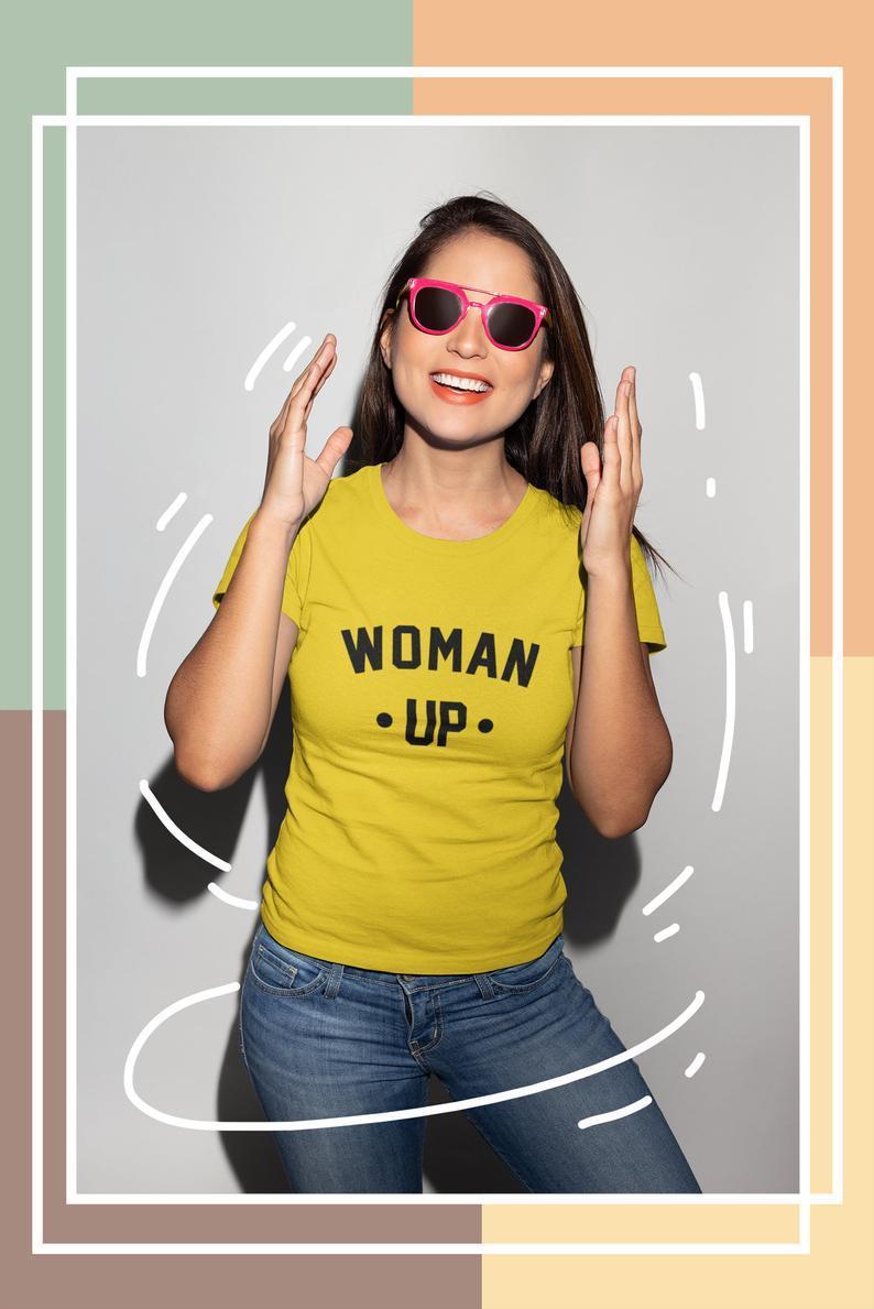 VIRGIN TEEZ Women T-shirt Woman Up Women's T-Shirt