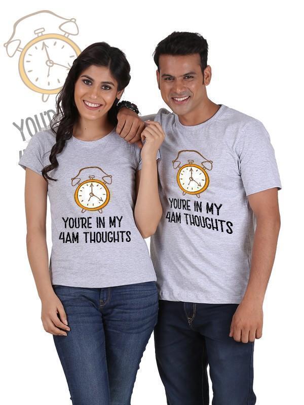 HUM TUM T-SHIRT You are in my Thoughts Couple T-Shirts