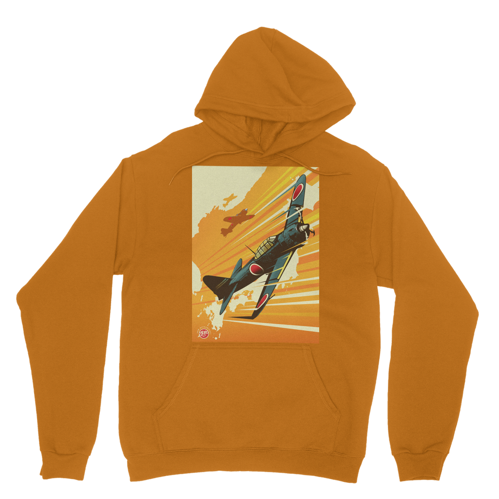 VIRGIN TEEZ Pull Over Hoodie Orange / XS Zero Classic Adult Hoodie